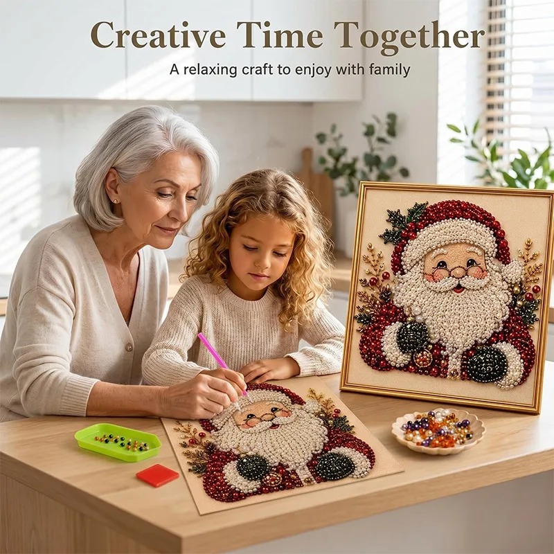Art Craft For Christmas - Christmas Pearl Diamond Painting Art Set