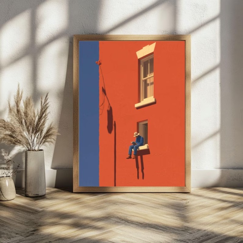 Art Craft Toys - Vintage Minimalist Abstract Warm Sunny Figure