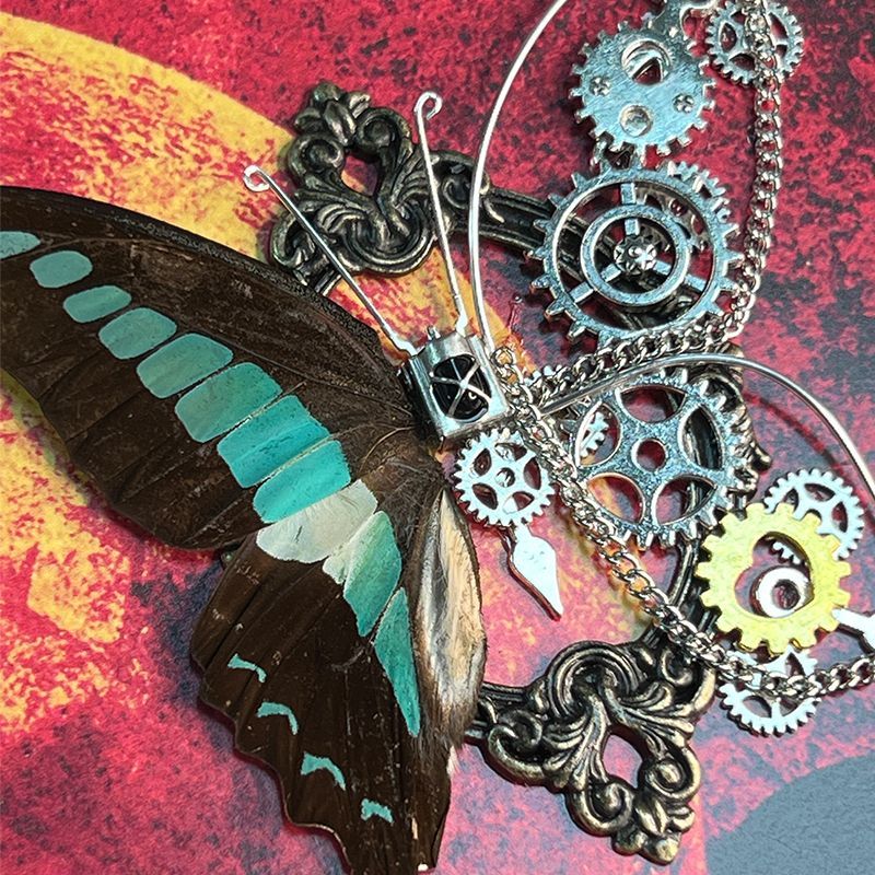 Wallpaper Art And Craft - Steampunk Butterfly Frame DIY Kit Real