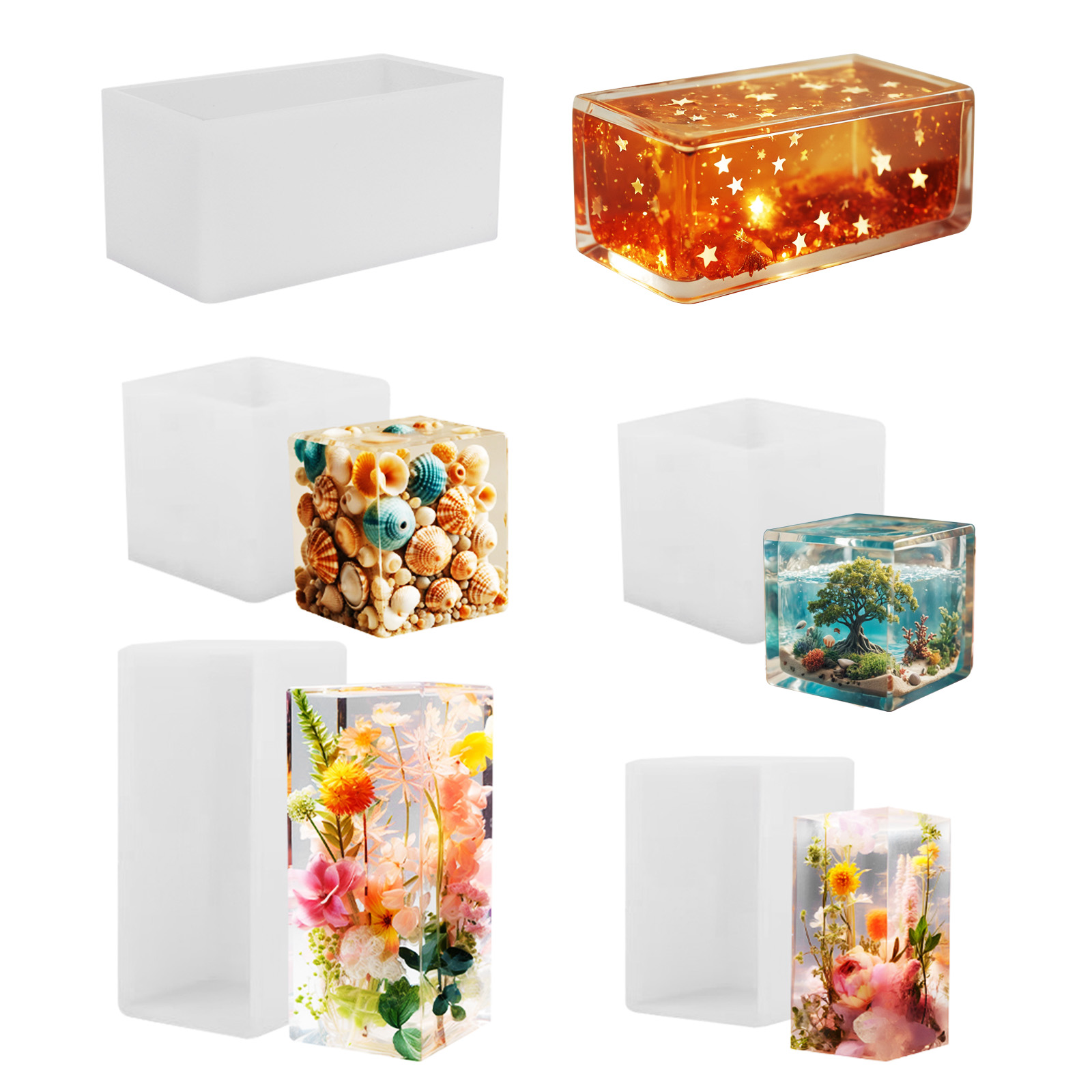 Resin Casting Mold - Epoxy Casting Mold Silicone Mold DIY