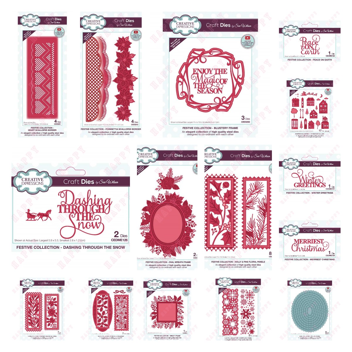 Stencil Cutting Plotter - Metal Cutting Dies Christmas Emotion Word