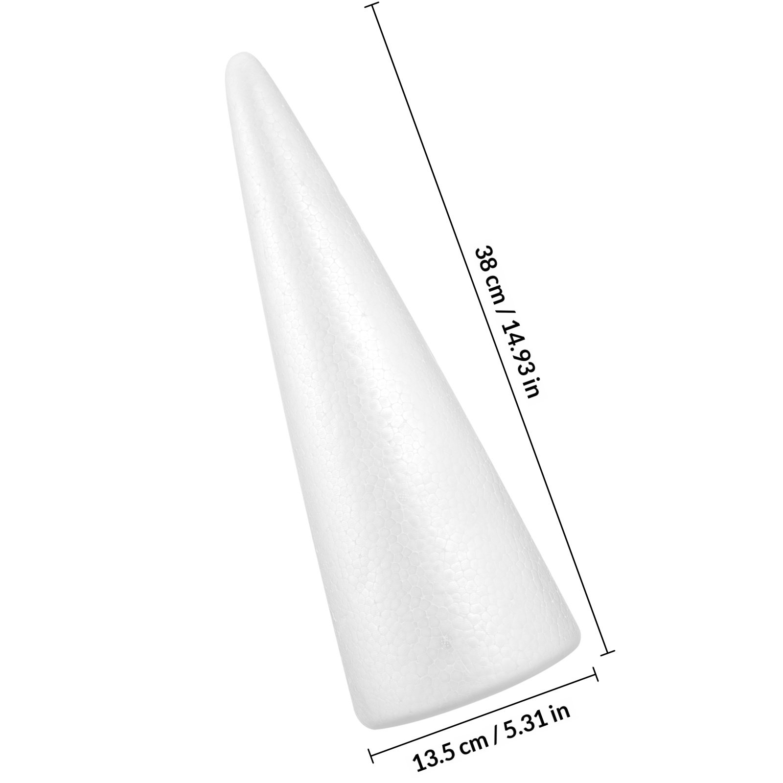 2Pcs Foam Craft Cones 38x13.5c - Art Craft For Christmas recension och pris