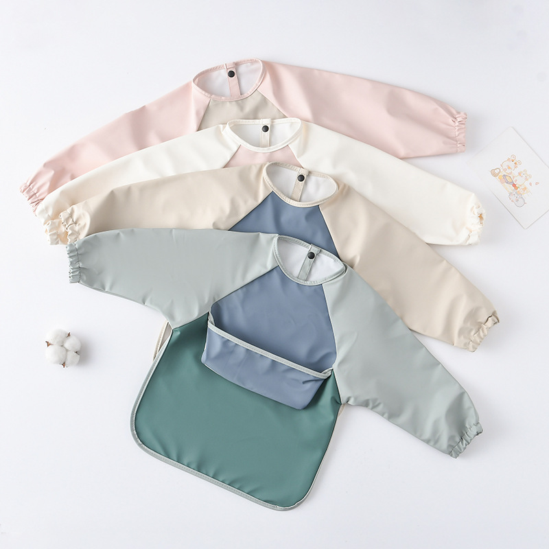 Kids Baby Long Sleeved PU Bibs - Art Craft 3 Year Old recension och pris