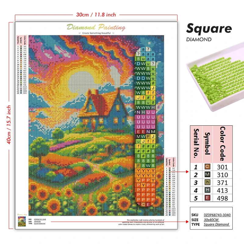 5D DIY Diamond Painting Kit Vi - Wallpaper Art And Craft recension och pris