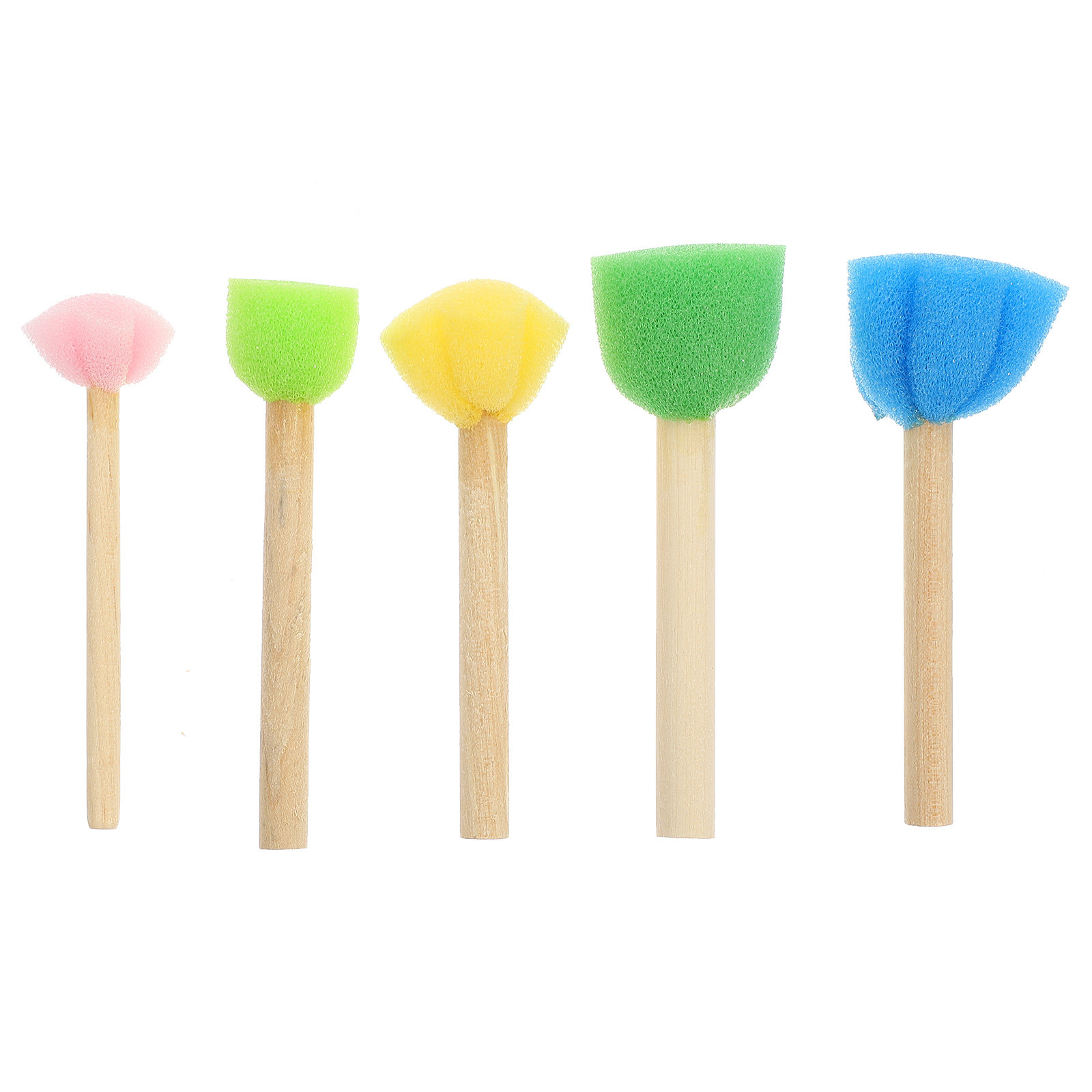 25Pcs Sponge Brush Set Colorfu - Art And Craft For Nursery recension och pris