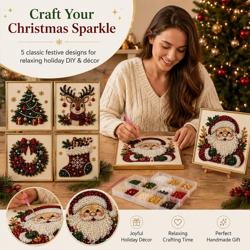 Christmas Santa Claus Pearl Ar - Art Craft For Christmas recension och pris
