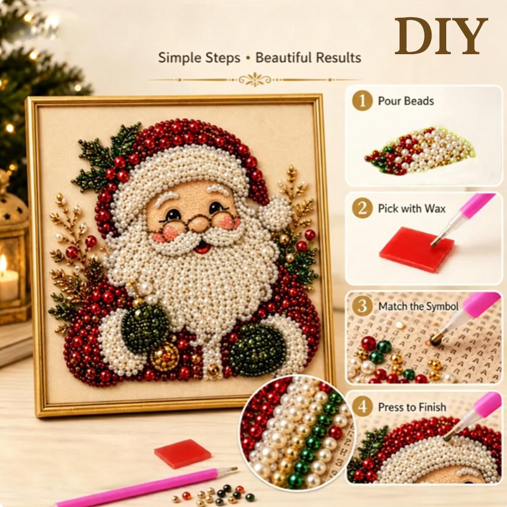Christmas Santa Claus Pearl Ar - Art Craft For Christmas recension och pris