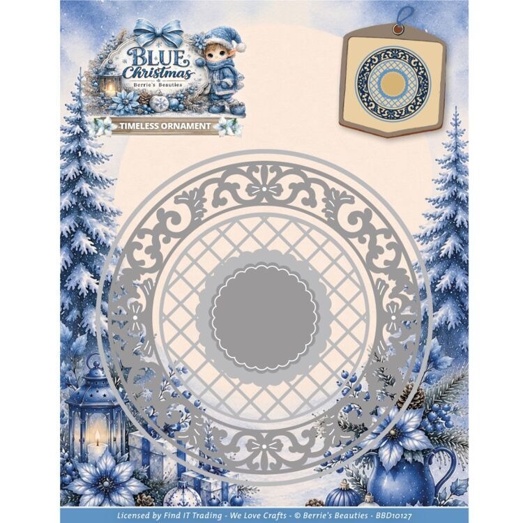 Blue Christmas Winter Serenity - Stencil Cutting Plotter recension och pris