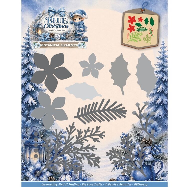 Blue Christmas Winter Serenity - Stencil Cutting Plotter recension och pris