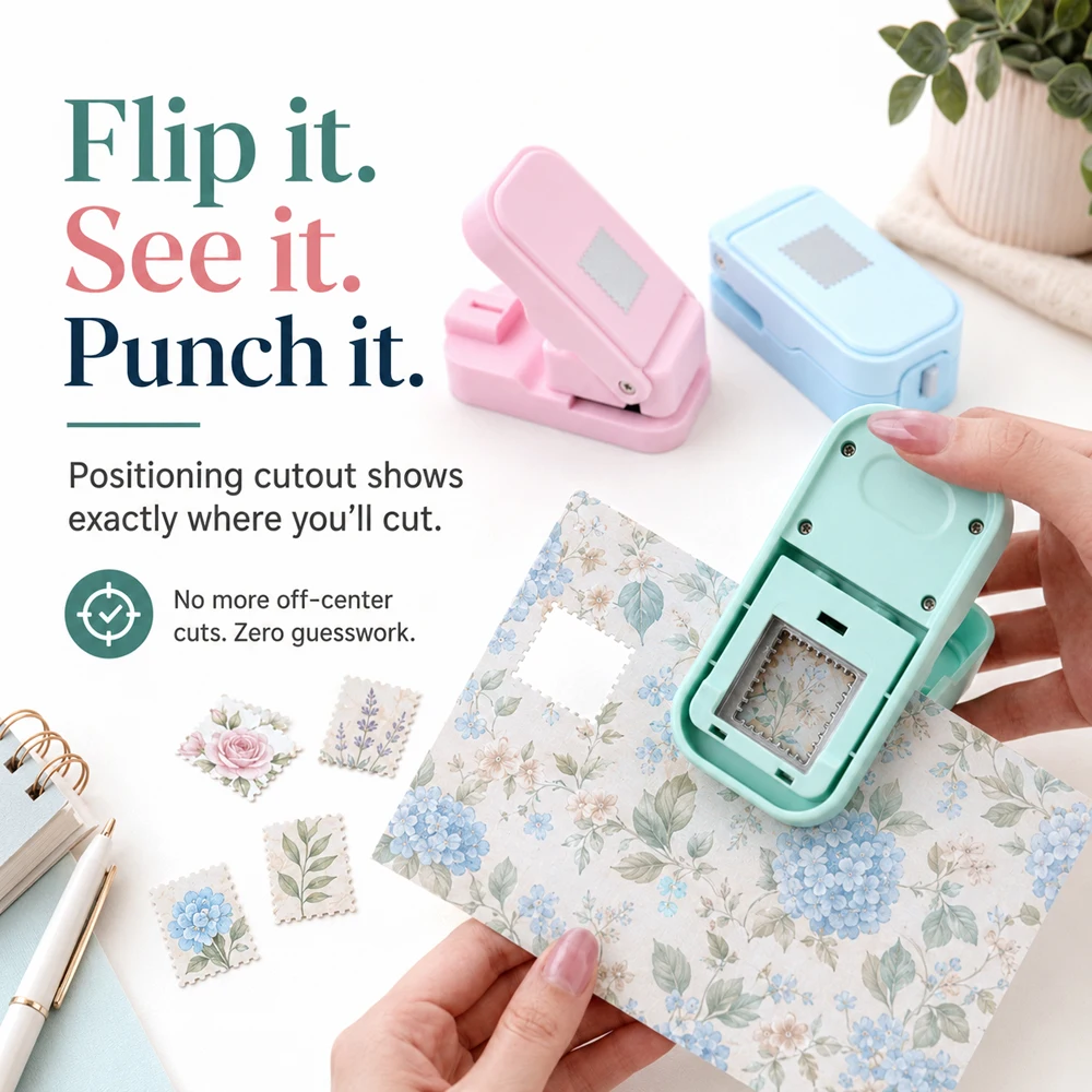 Postage Stamp Edge Paper Punch - Art Craft And recension och pris