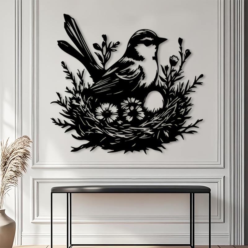CIFBUY Metal Wall Art Bird Nes - Art And Craft For Nursery recension och pris