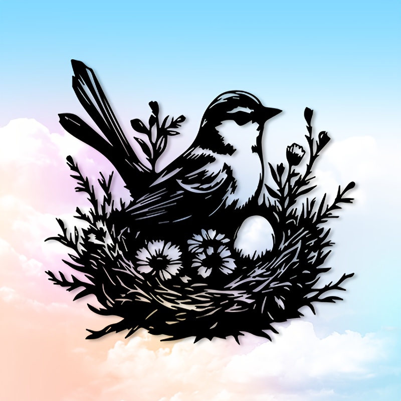 CIFBUY Metal Wall Art Bird Nes - Art And Craft For Nursery recension och pris