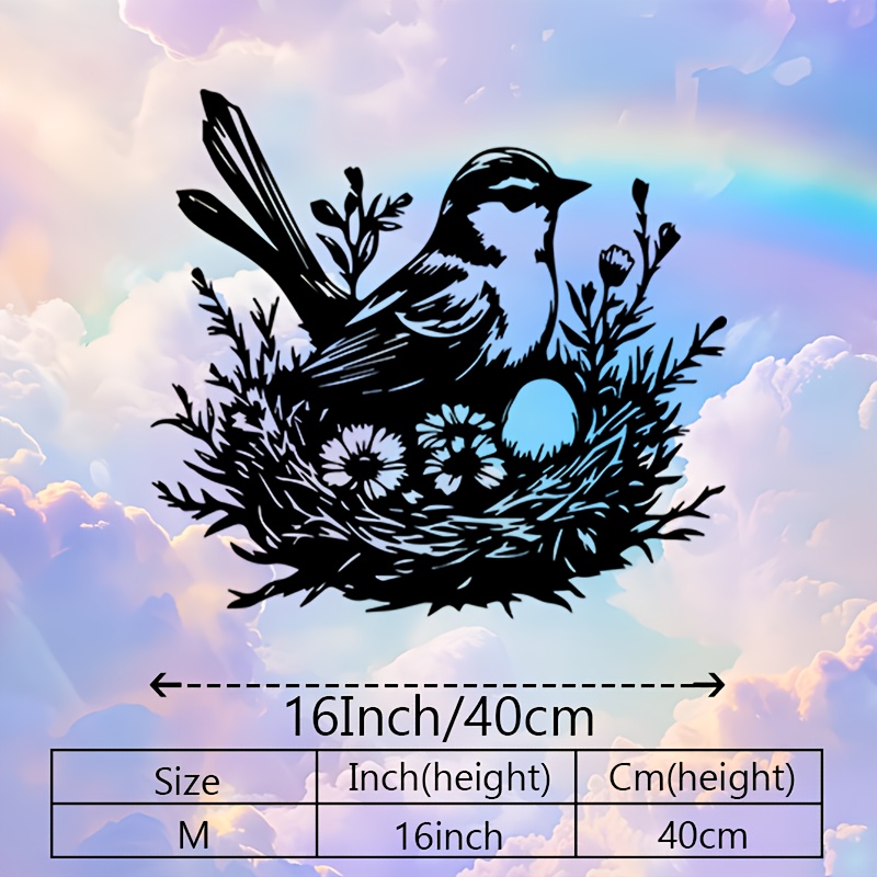 CIFBUY Metal Wall Art Bird Nes - Art And Craft For Nursery recension och pris