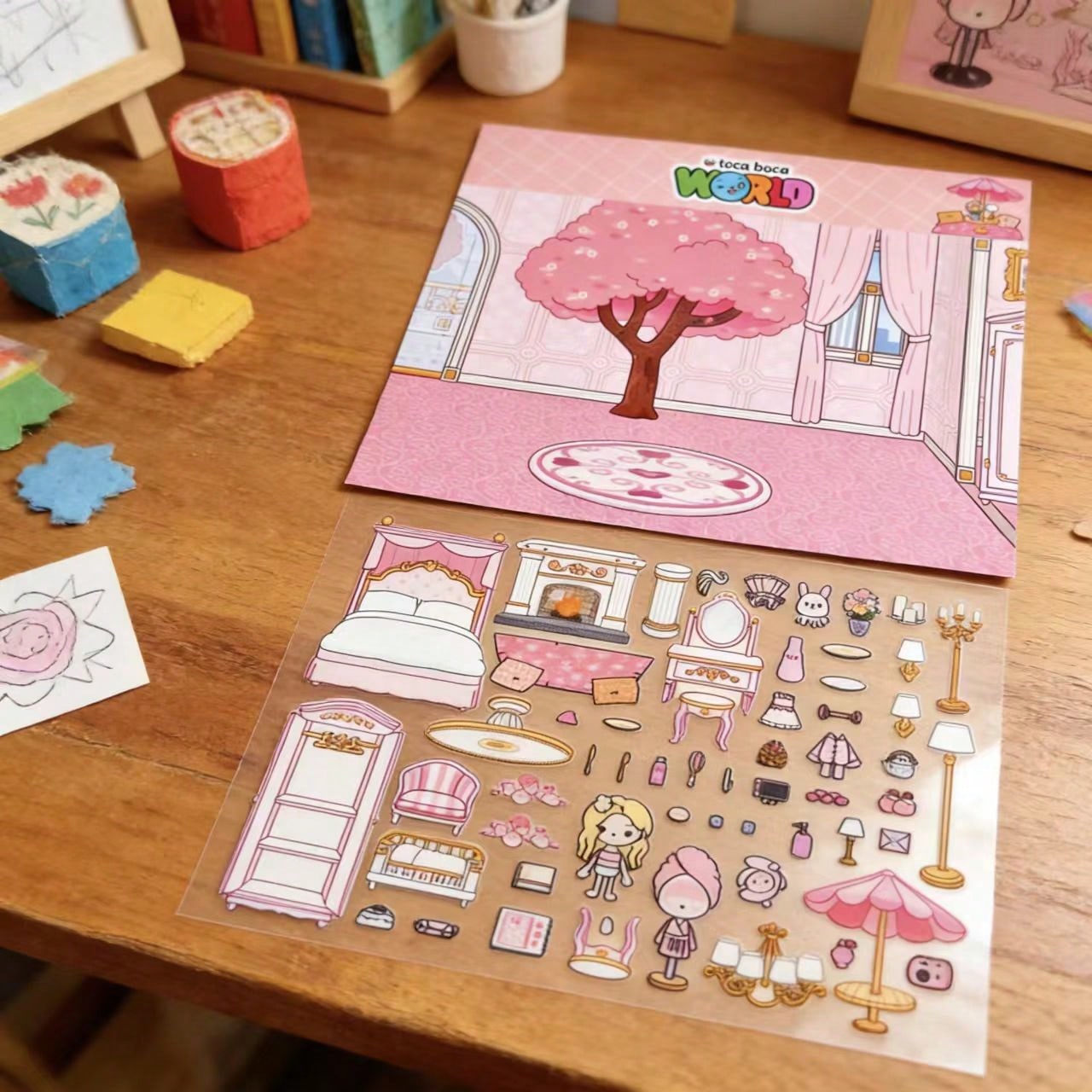Pink Sakura Tree Hotel Room DI - Art Craft 3 Year Old recension och pris