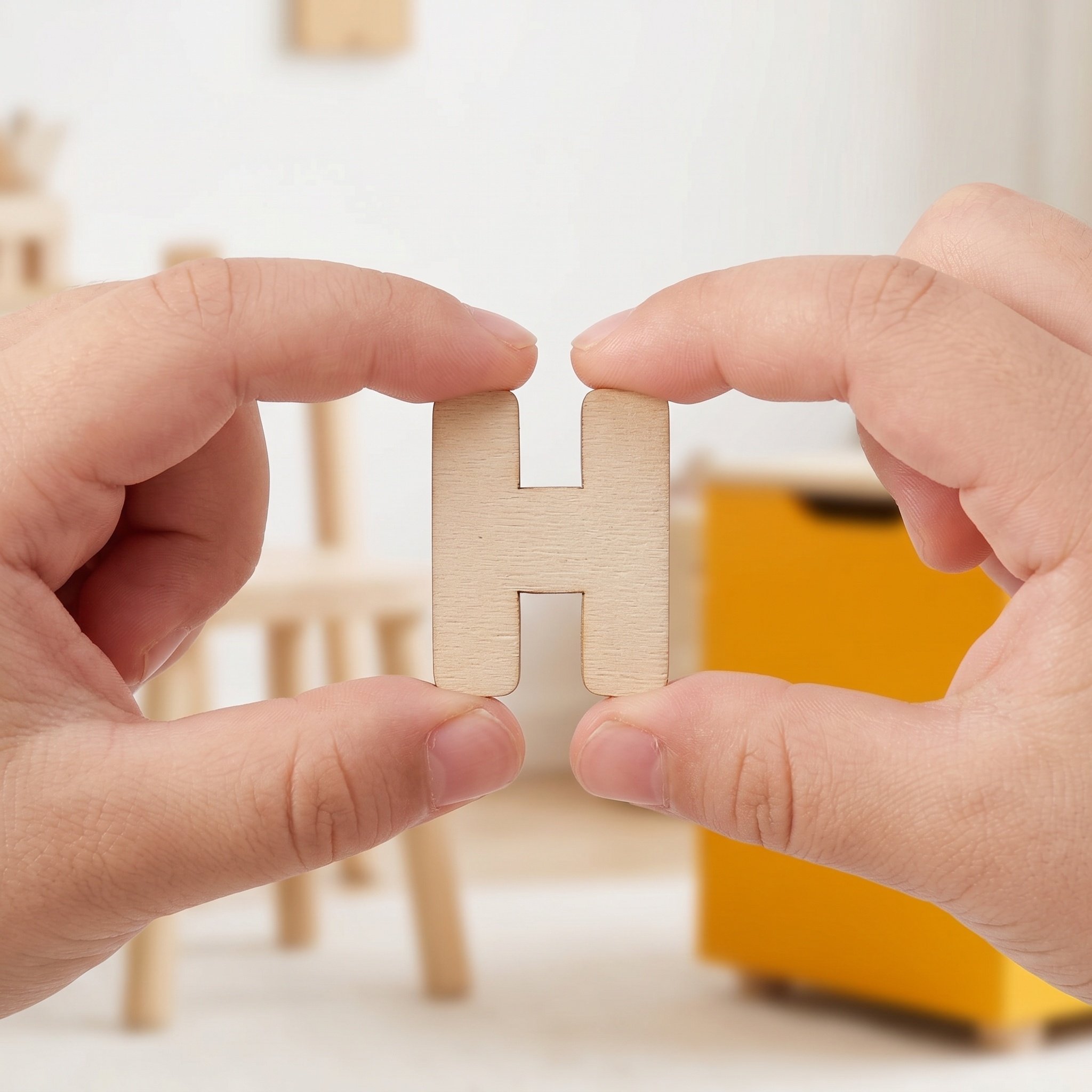 1Set Wooden Alphabet Letters U - Art And Craft For Nursery recension och pris