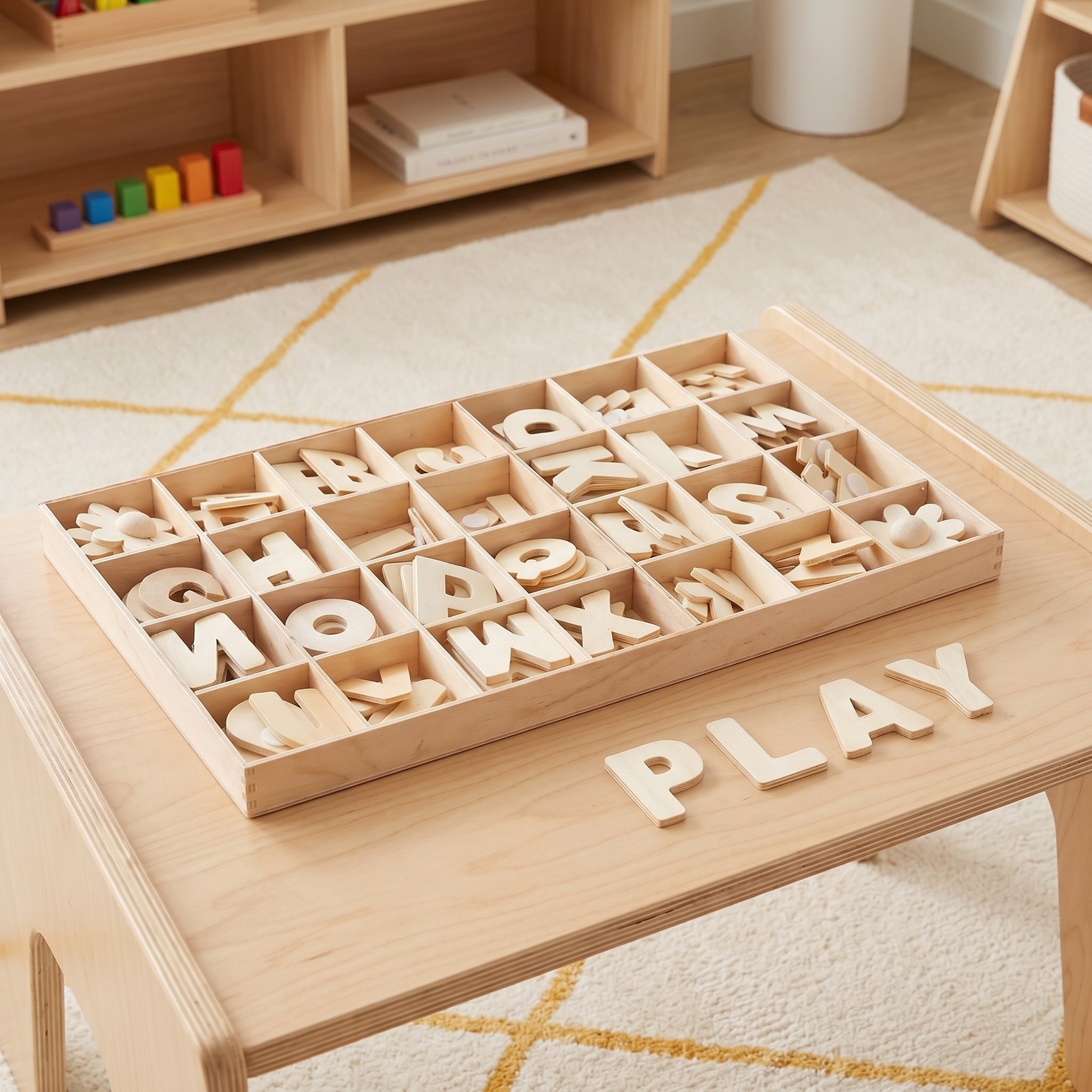 1Set Wooden Alphabet Letters U - Art And Craft For Nursery recension och pris