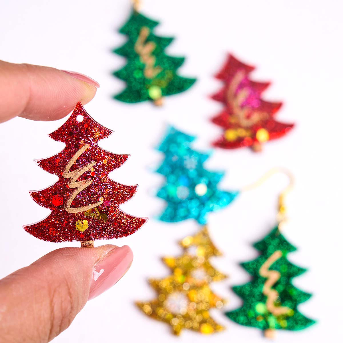 3D Christmas Tree Pendant Sili - Resin Casting Mold recension och pris