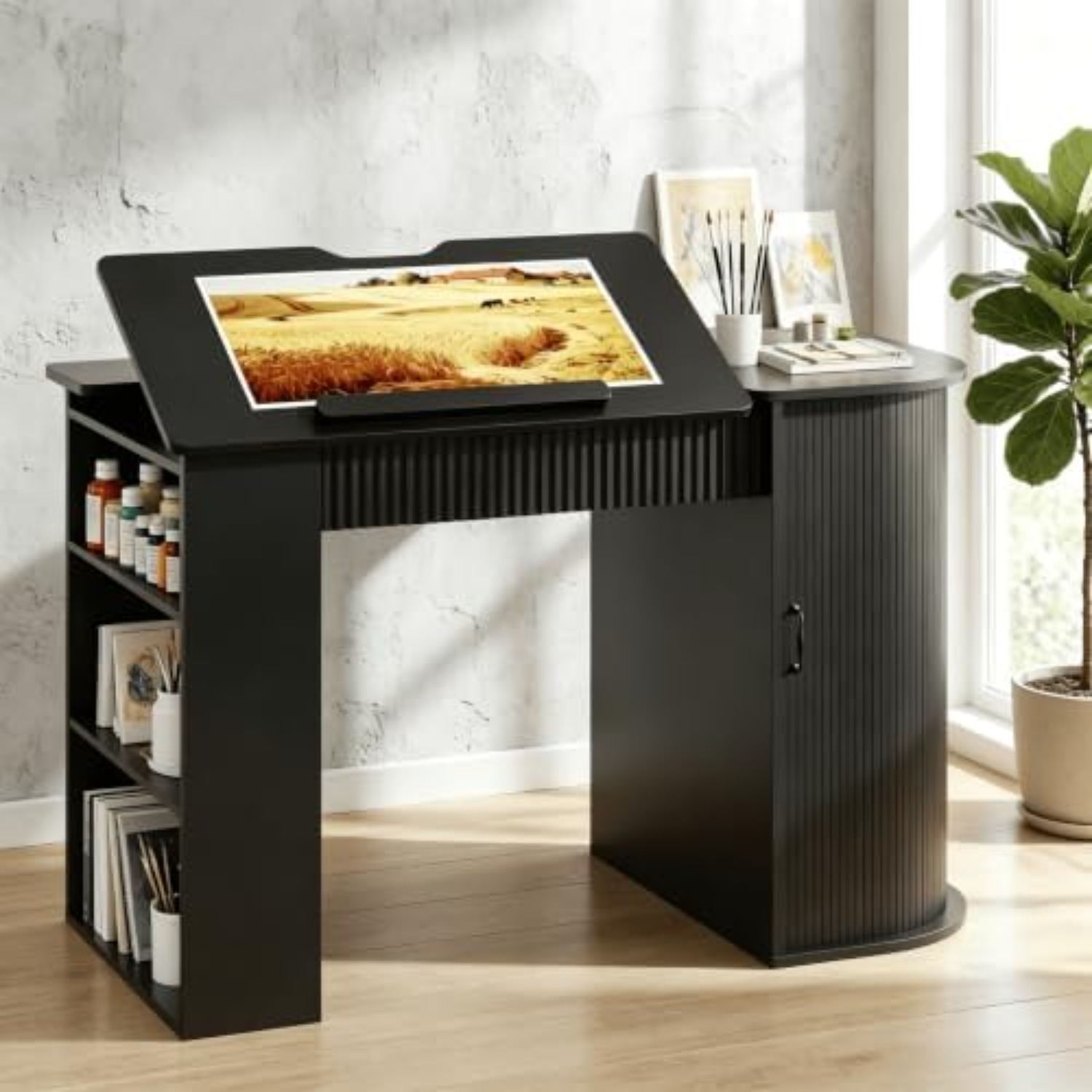 Drafting Table with Storage Ca - Art Craft And recension och pris