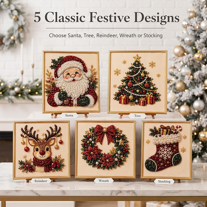 Christmas Pearl Diamond Painti - Art Craft For Christmas recension och pris