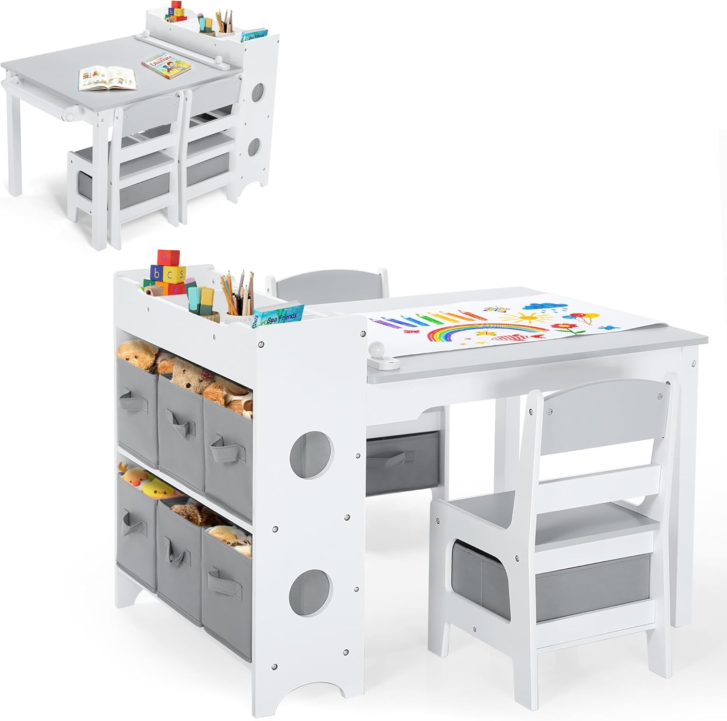 Kids Art Table & Chair Set, Wo - Art And Craft For Nursery recension och pris