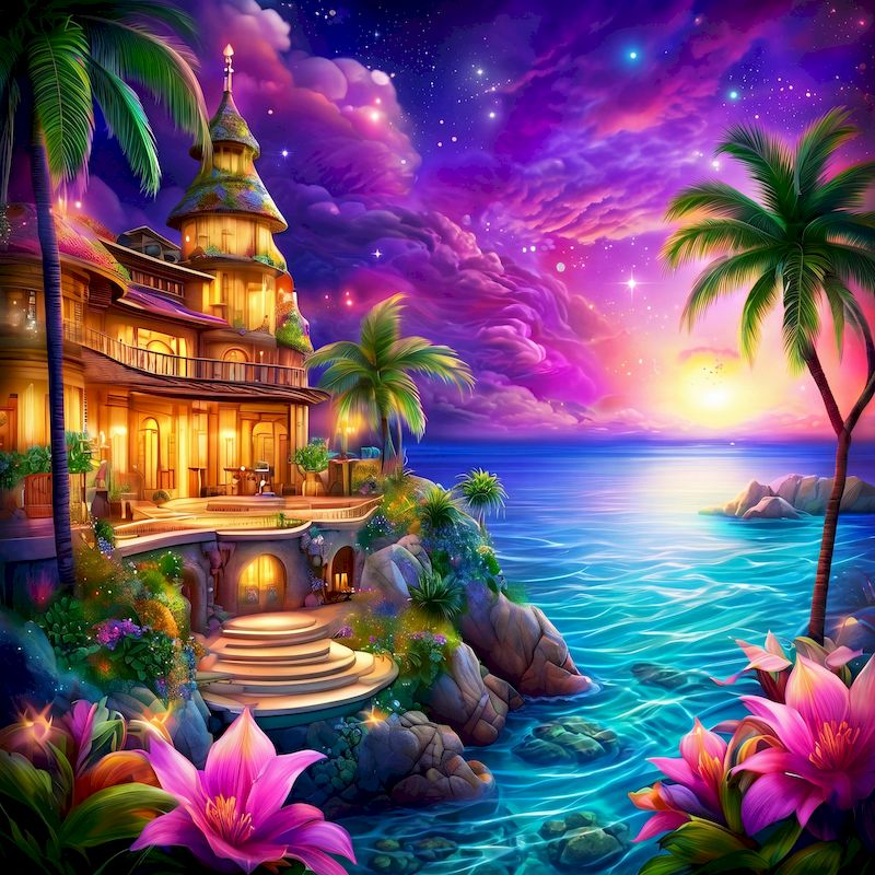 GATYZTORY Seaside Diamond Pain - Wallpaper Art And Craft recension och pris