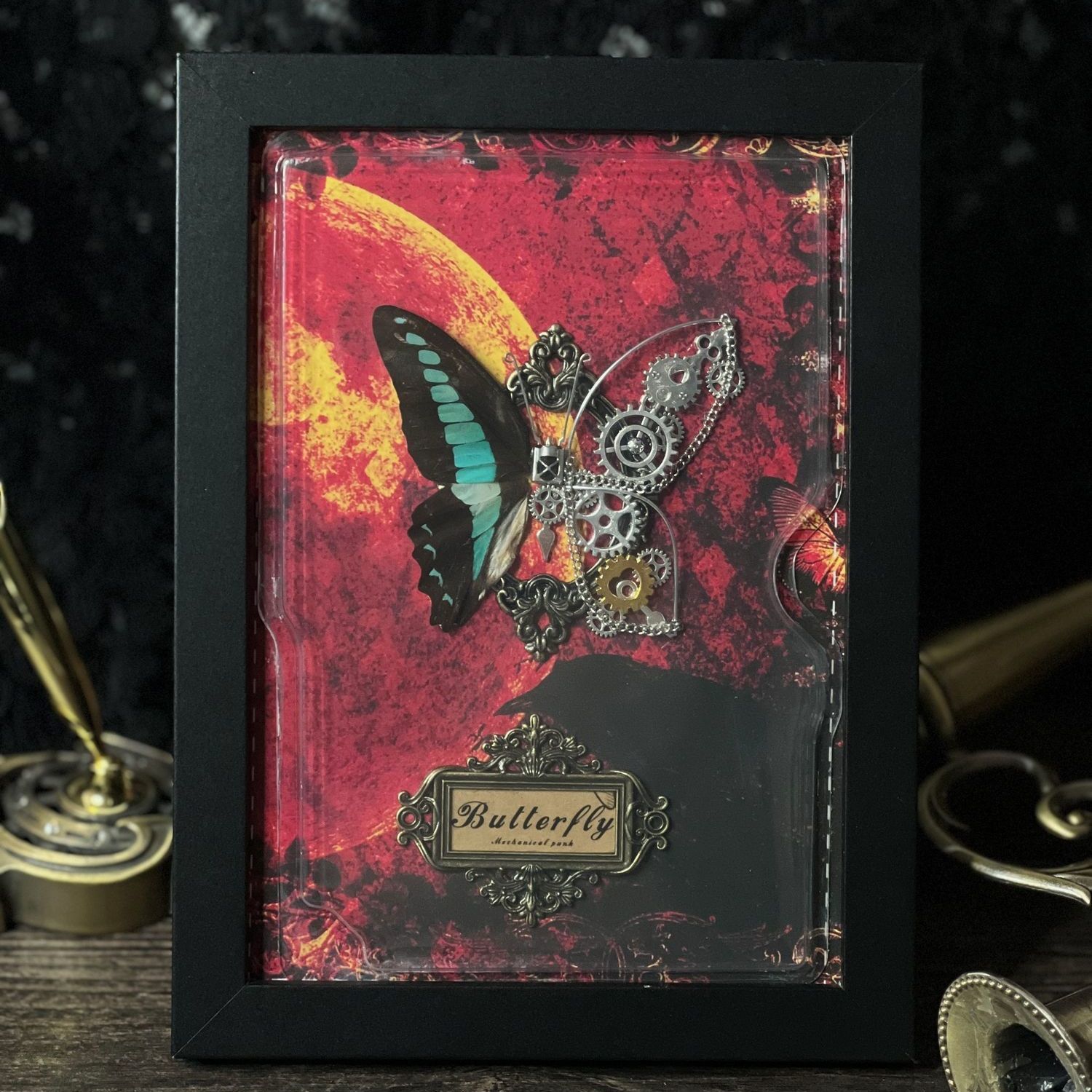 Steampunk Butterfly Frame DIY  - Wallpaper Art And Craft recension och pris