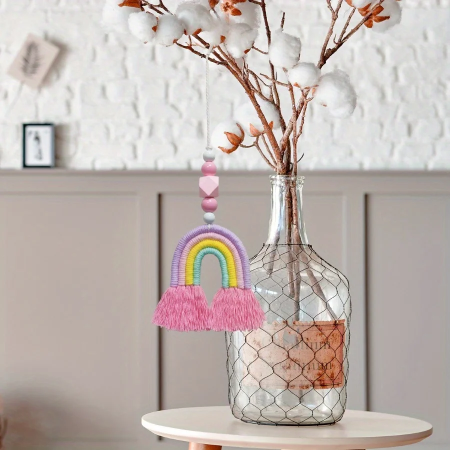 Pink Rainbow Wind Chimes Weavi - Art And Craft For Nursery recension och pris