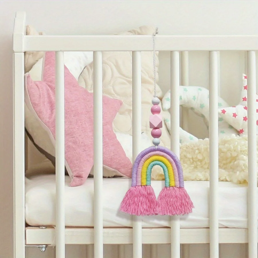 Pink Rainbow Wind Chimes Weavi - Art And Craft For Nursery recension och pris