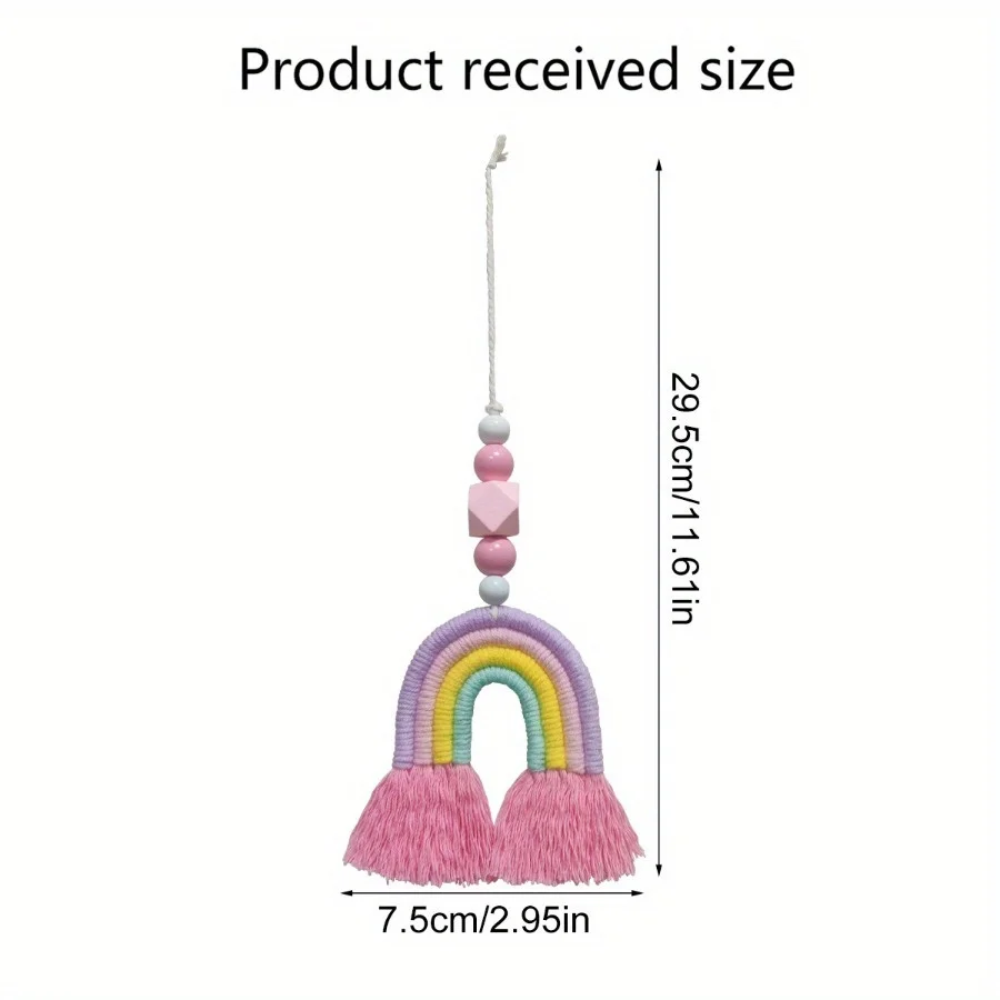 Pink Rainbow Wind Chimes Weavi - Art And Craft For Nursery recension och pris