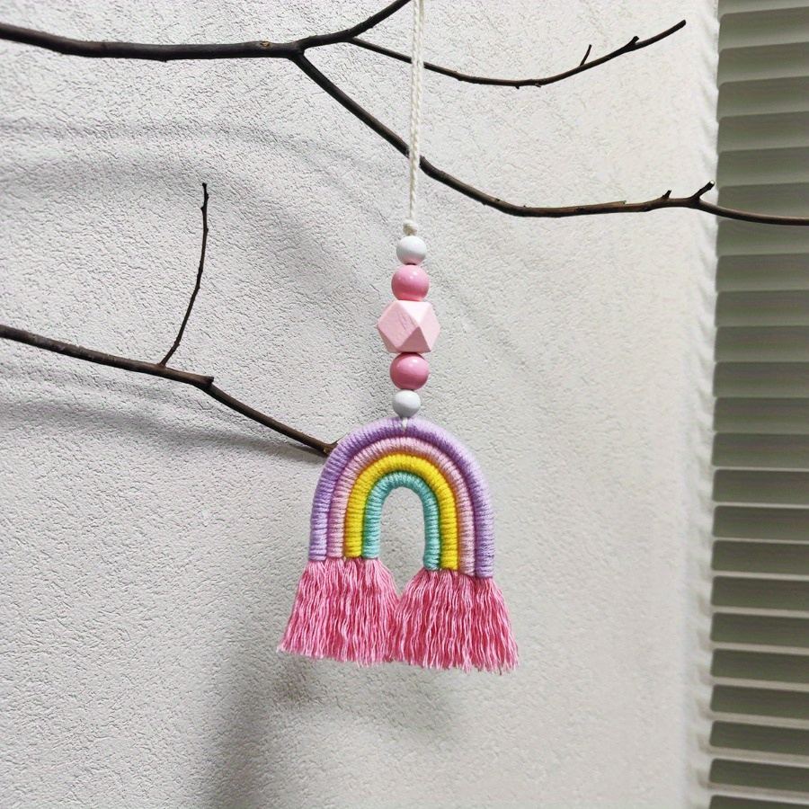 Rainbow Wind Chimes Weaving Mi - Art And Craft For Nursery recension och pris