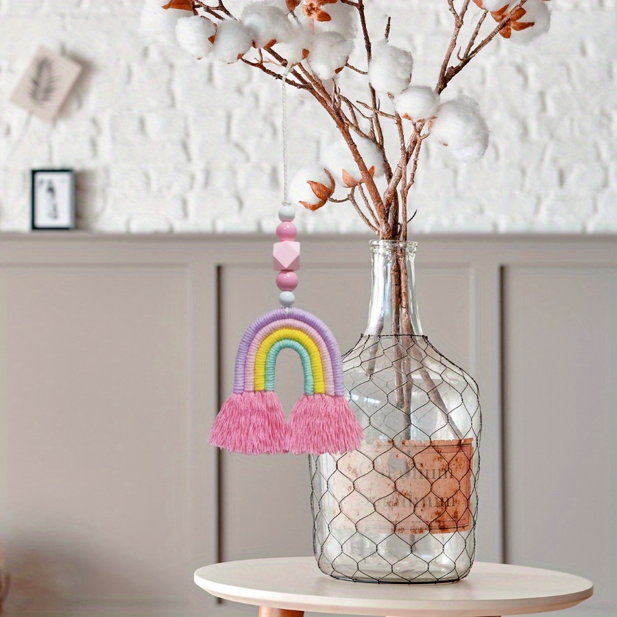Rainbow Wind Chimes Weaving Mi - Art And Craft For Nursery recension och pris
