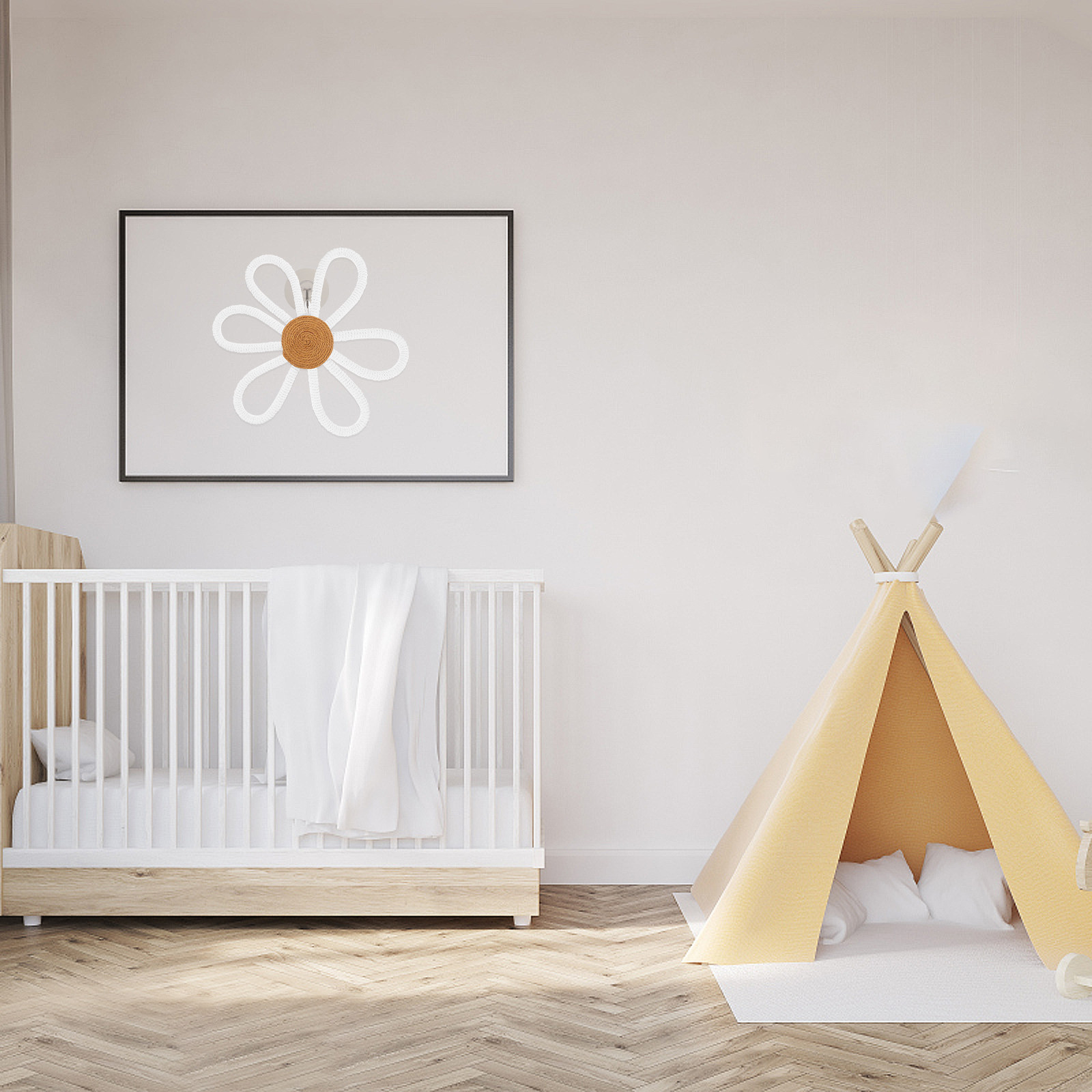 Woven Daisy Wall Decor Boho Ma - Art And Craft For Nursery recension och pris