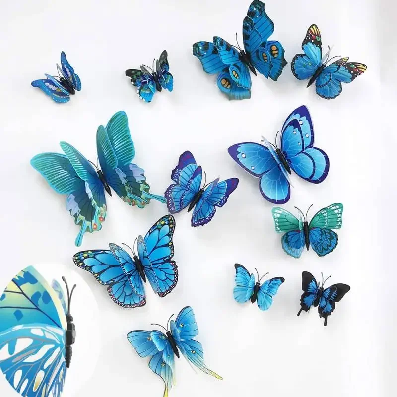 12pcs 3D Colorful Butterfly Wa - Art And Craft For Nursery recension och pris