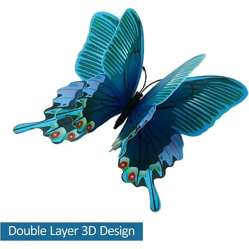 12pcs 3D Colorful Butterfly Wa - Art And Craft For Nursery recension och pris