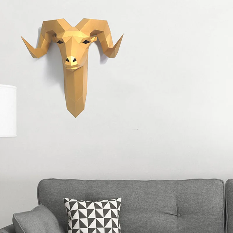 Pre-cut Bighorn Wild Sheep Ani - Wallpaper Art And Craft recension och pris