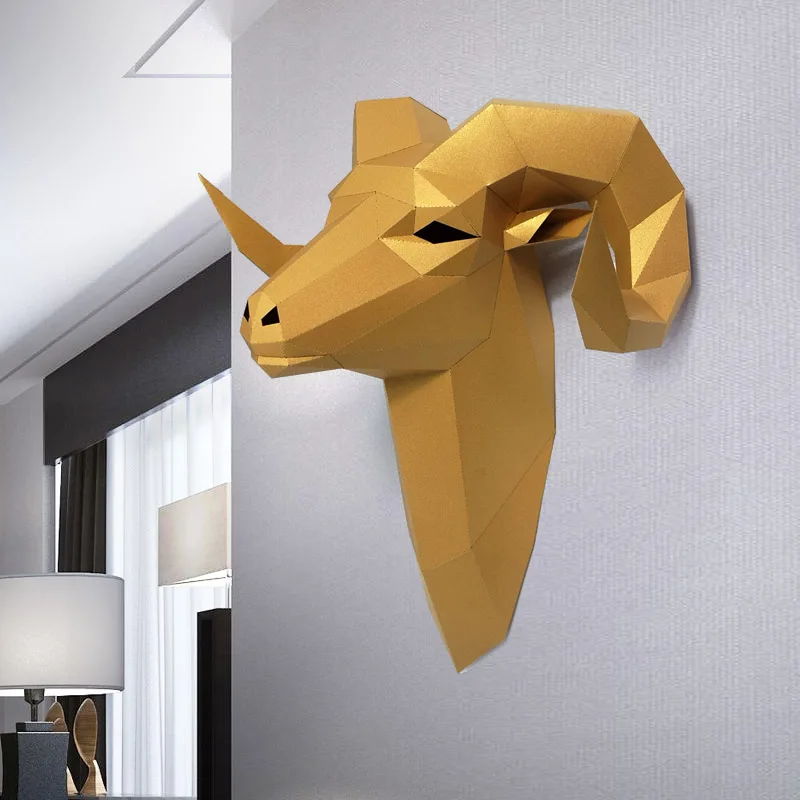 Pre-cut Bighorn Wild Sheep Ani - Wallpaper Art And Craft recension och pris