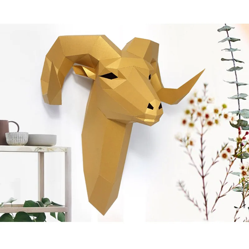 Pre-cut Bighorn Wild Sheep Ani - Wallpaper Art And Craft recension och pris