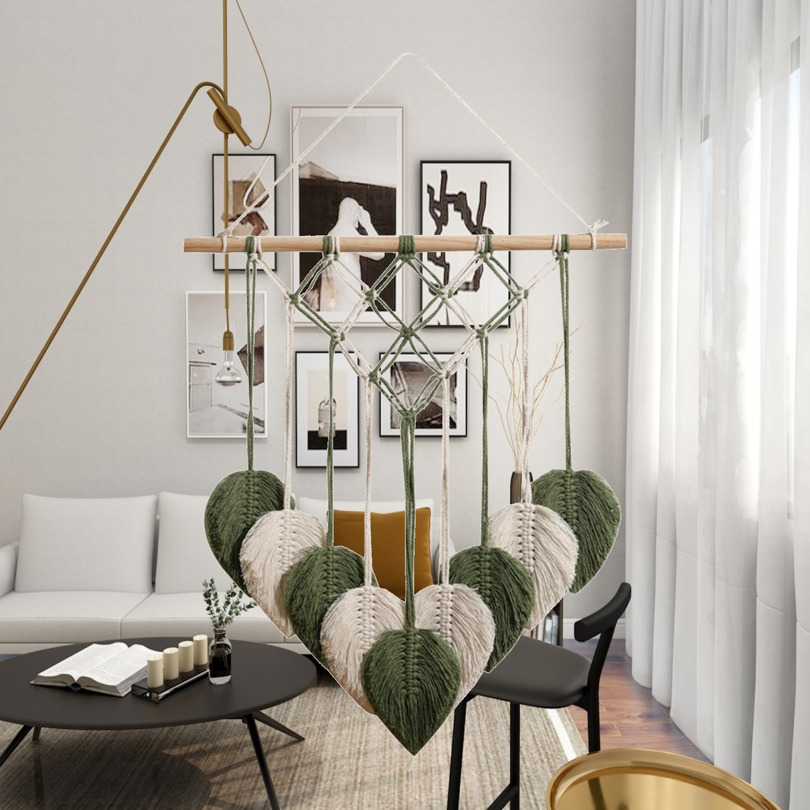 Woven Tapestry Macrame Wall Ha - Art And Craft For Nursery recension och pris