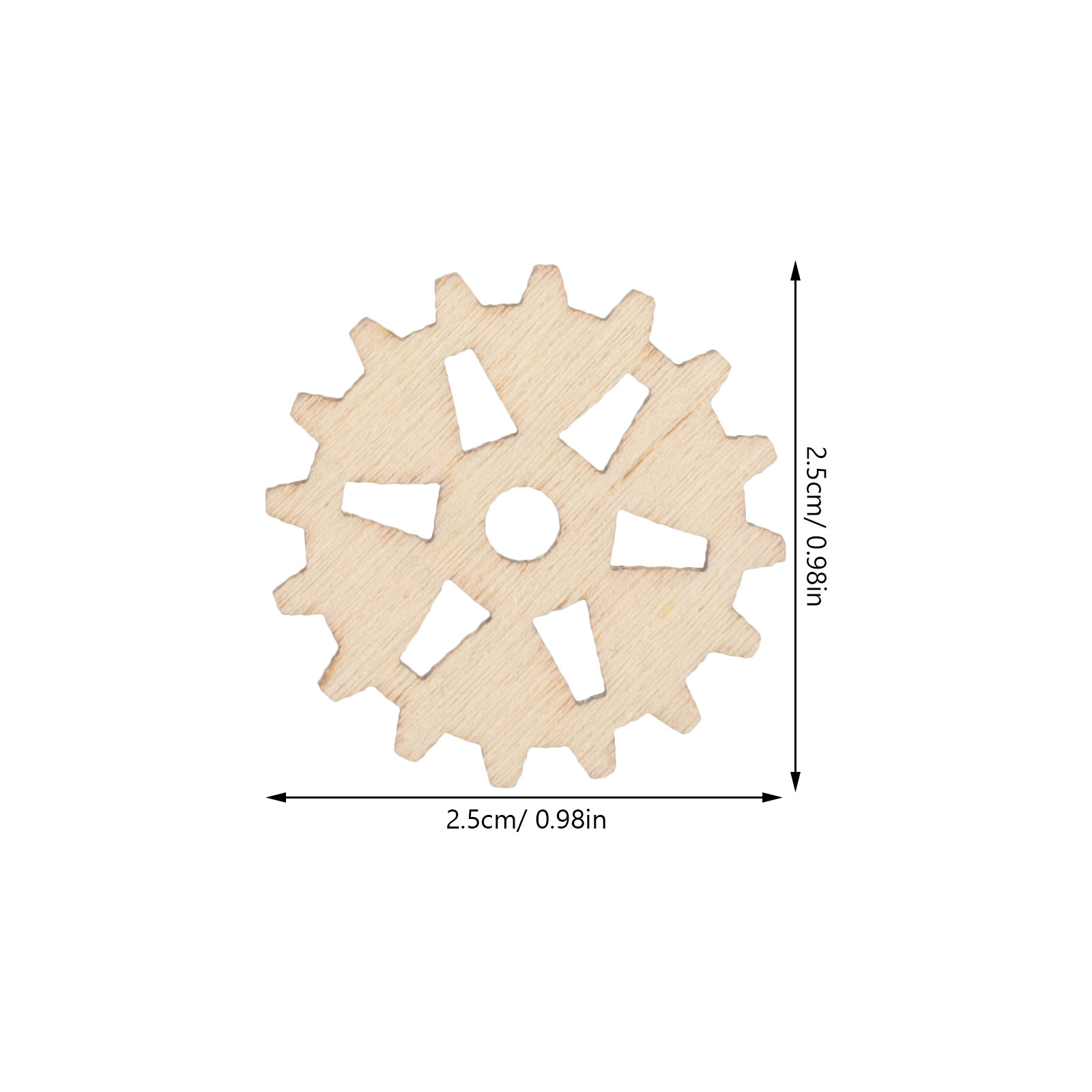 100Pcs Wooden Gear Craft Kit N - Art And Craft For Nursery recension och pris
