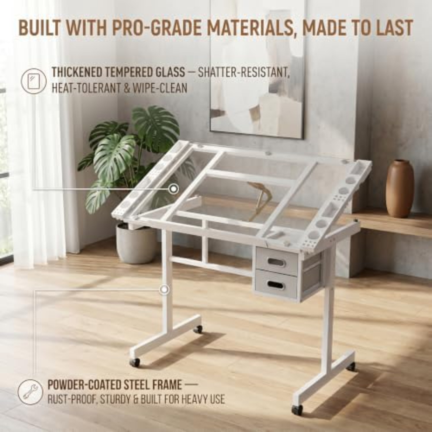 Rolling Drafting Table Desk, P - Art Craft And recension och pris