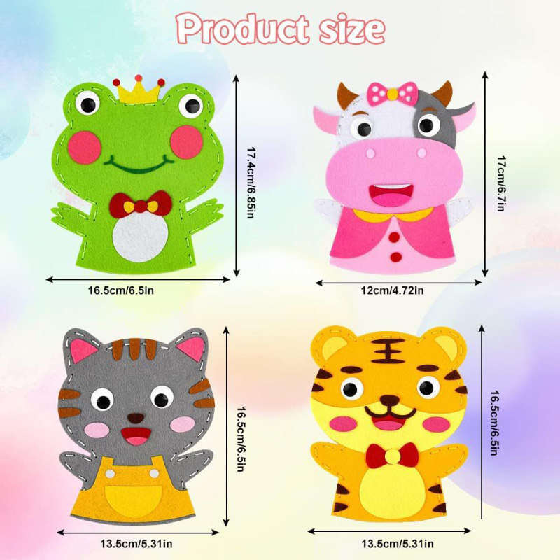 Cute Cartoon Animal Hand Puppe - Art Craft 3 Year Old recension och pris