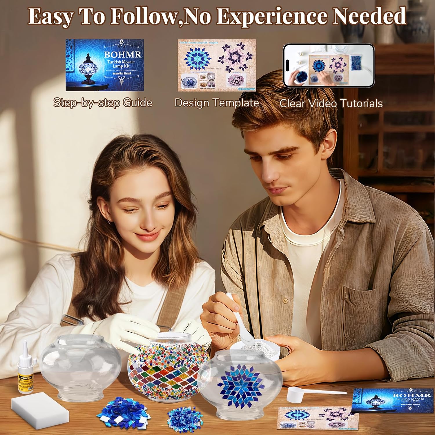 DIY 3 Globe Turkish Mosaic Lam - Art Craft And recension och pris