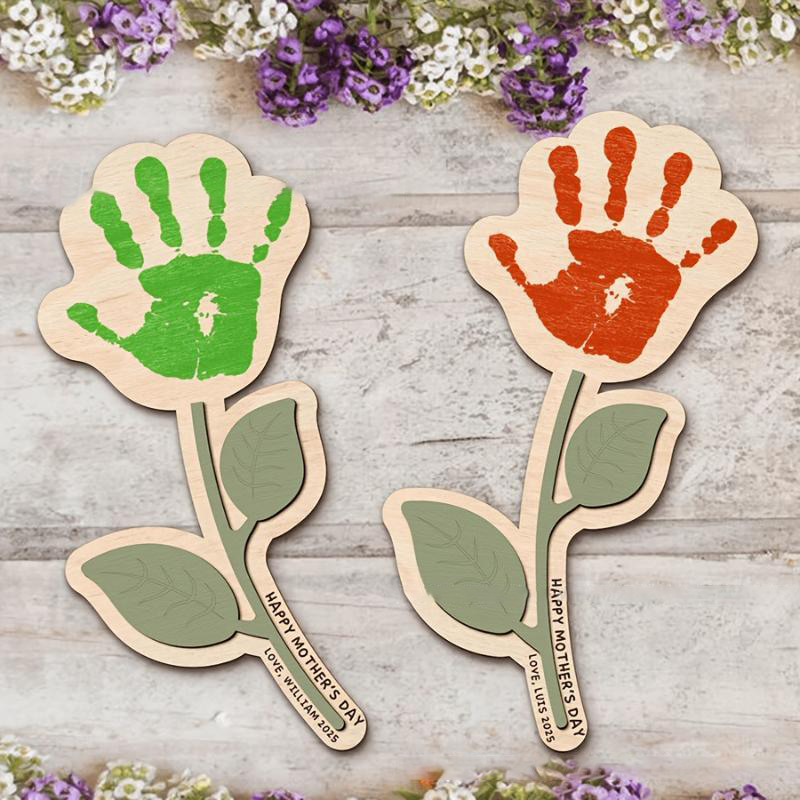 Blank Handprint Wood Flower Pl - Art And Craft For Nursery recension och pris