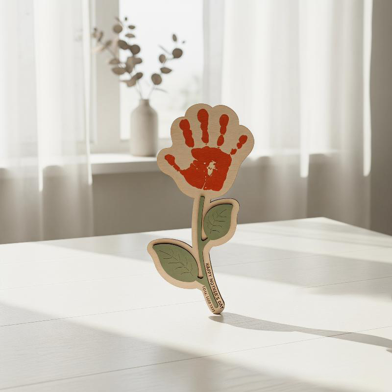 Blank Handprint Wood Flower Pl - Art And Craft For Nursery recension och pris