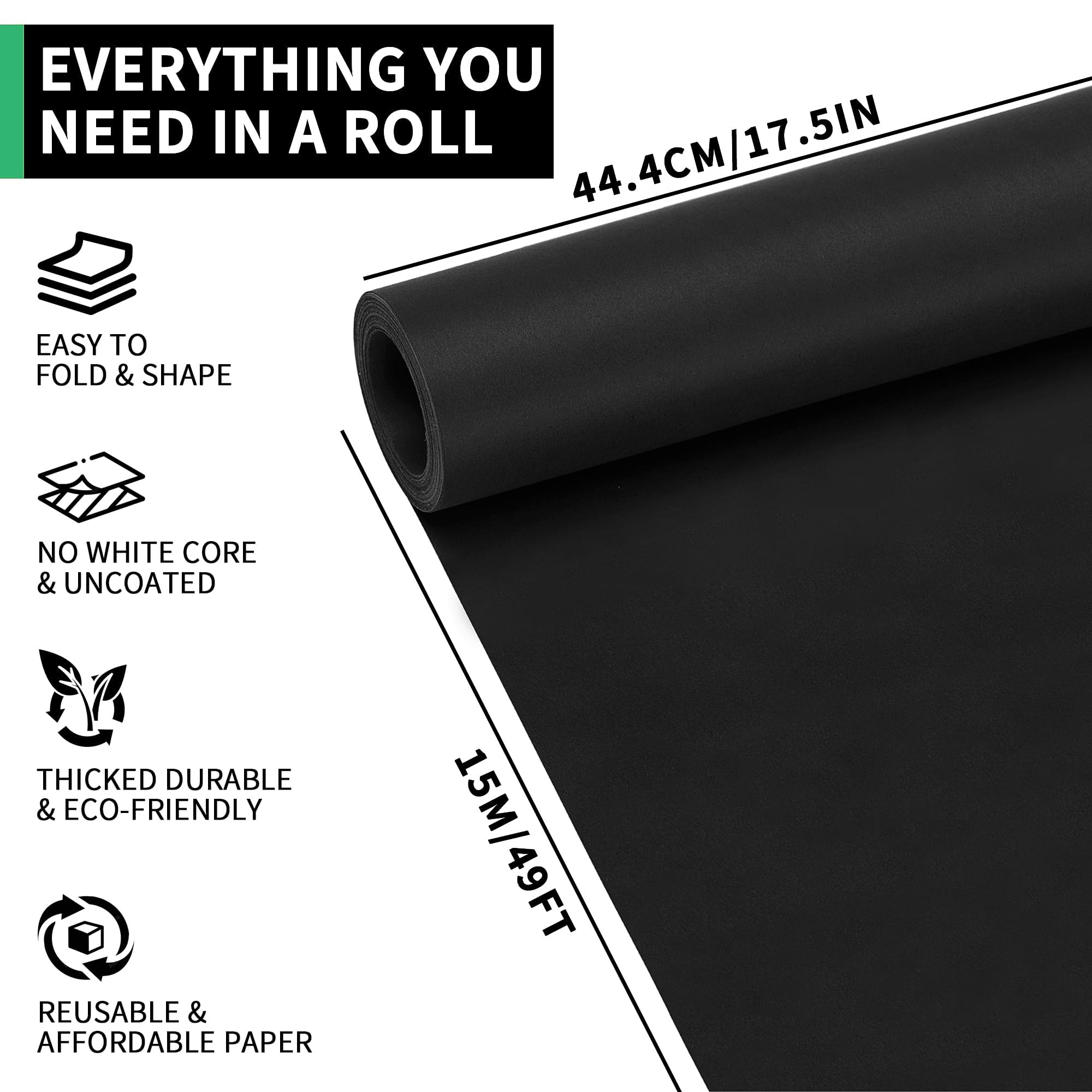 kraft paper Black Wrapping Pap - Wallpaper Art And Craft recension och pris
