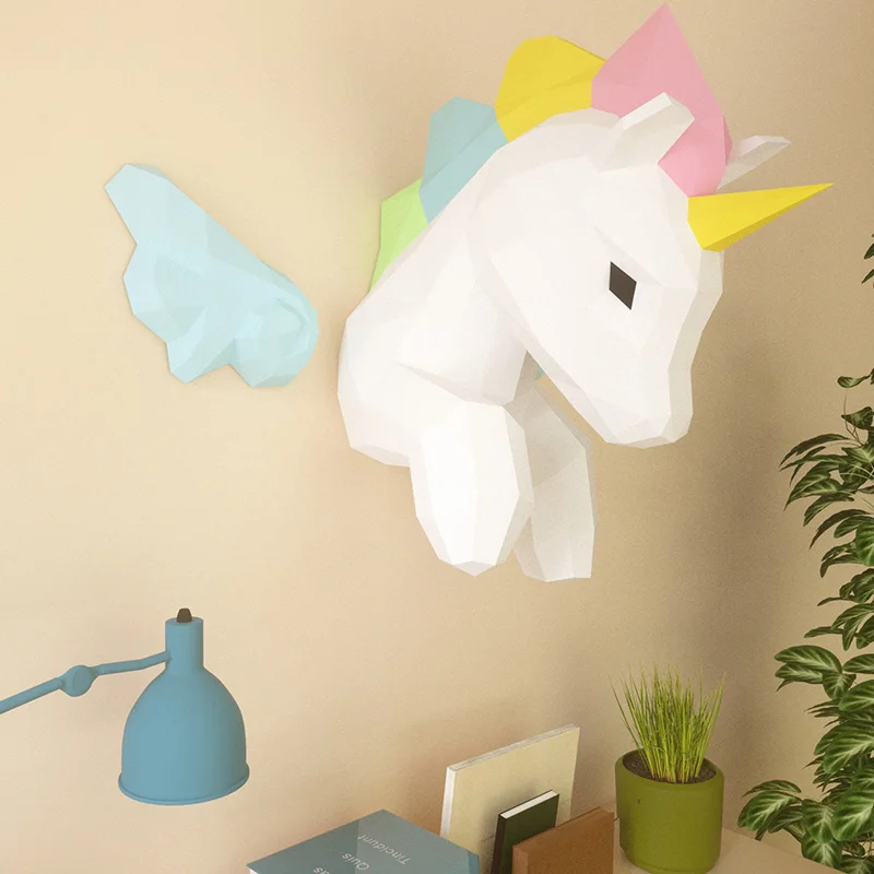 Rainbow Unicorn Animal Wall De - Wallpaper Art And Craft recension och pris
