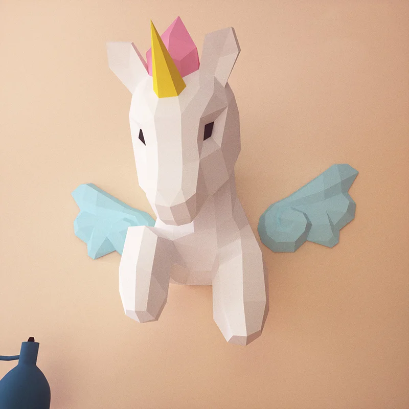 Rainbow Unicorn Animal Wall De - Wallpaper Art And Craft recension och pris