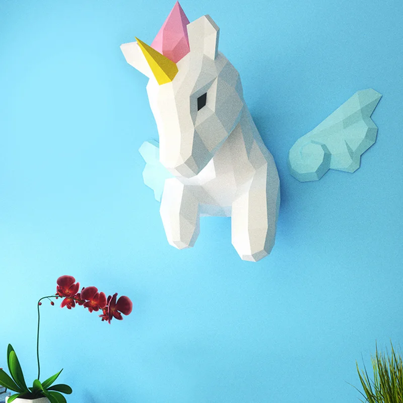 Rainbow Unicorn Animal Wall De - Wallpaper Art And Craft recension och pris