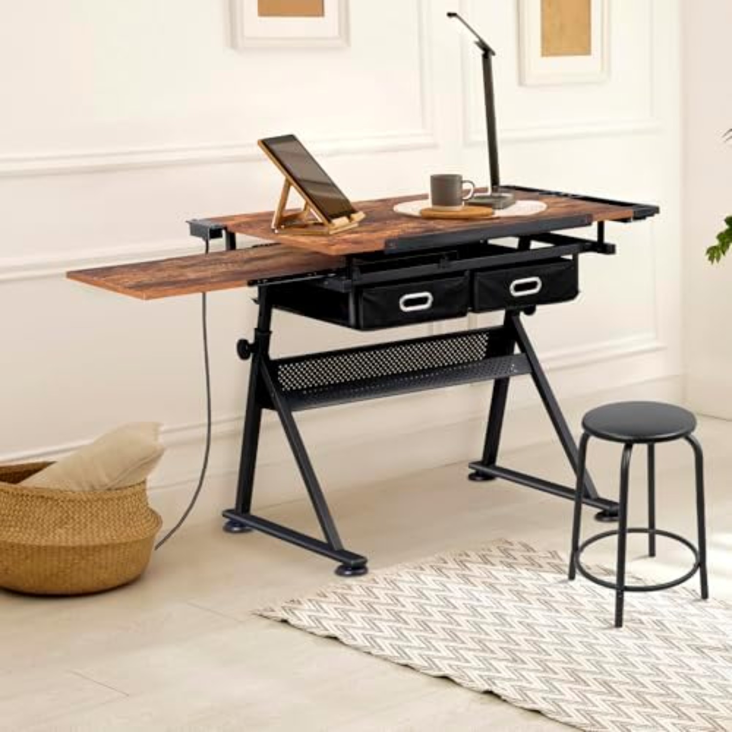 Adjustable Drafting Table with - Art Craft And recension och pris