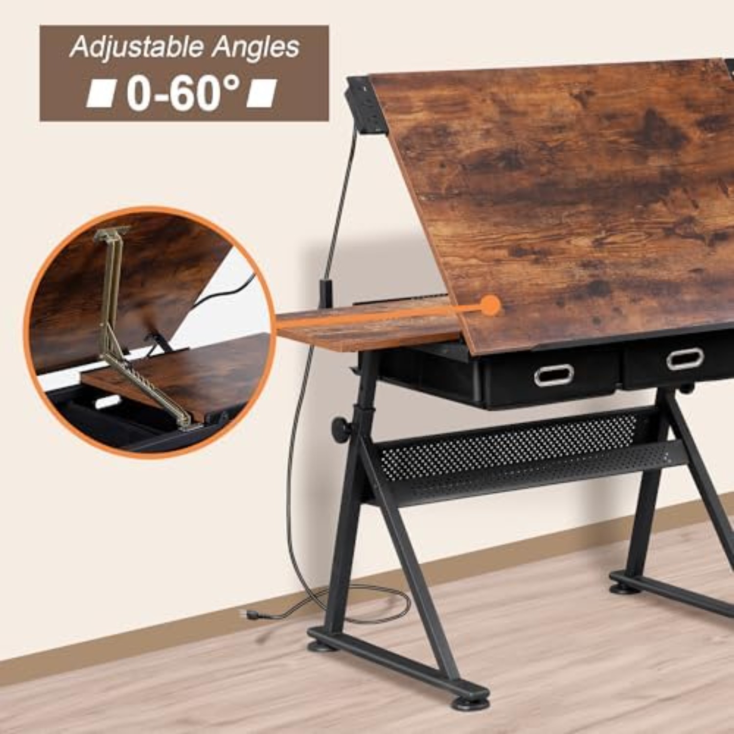 Adjustable Drafting Table with - Art Craft And recension och pris